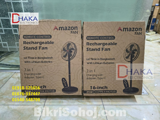 Amazon HT-AF15  16 Inch Rechargeable Fan Price BD Official